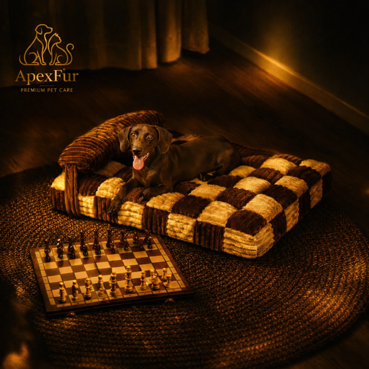 Handmade Plush Dog Bed – Warm Orthopedic Comfort