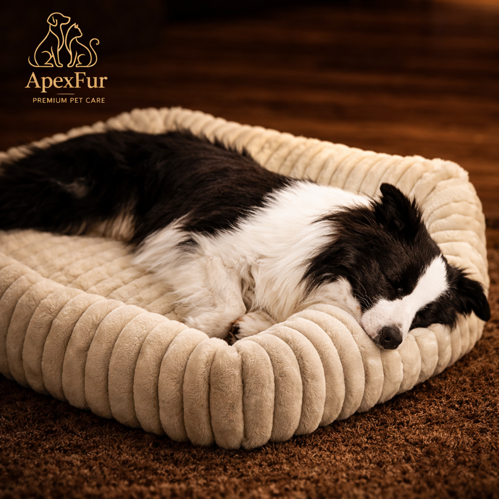 Orthopedic Plush Dog Bed – High-Resilience Foam