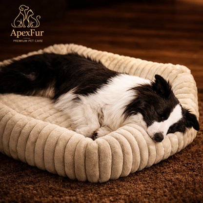 Orthopedic Plush Dog Bed – High-Resilience Foam