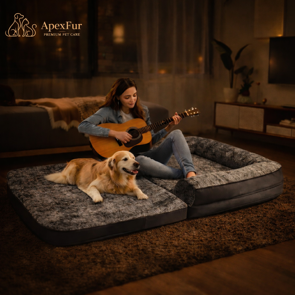 Giant Human-Size Dog Bed – 180cm Foldable Orthopedic