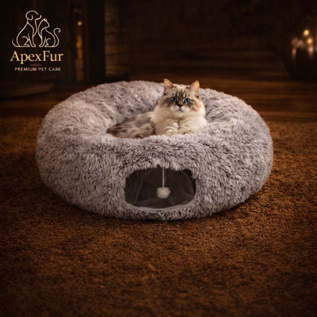 Cat Tunnel Bed – Round Donut Hideaway