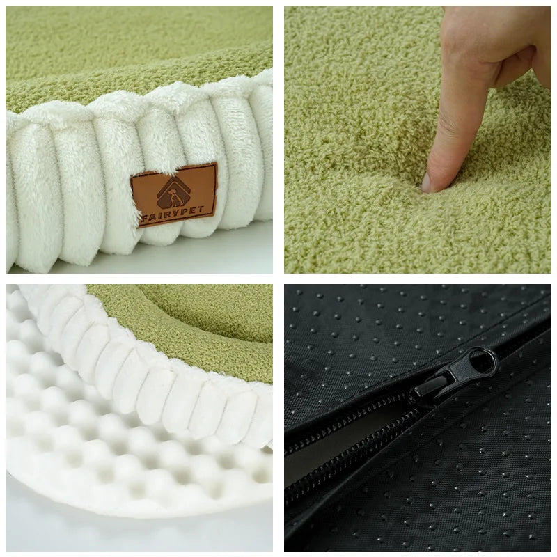 Winter Egg Crate Dog Sofa Bed – Four-Sided Bolster