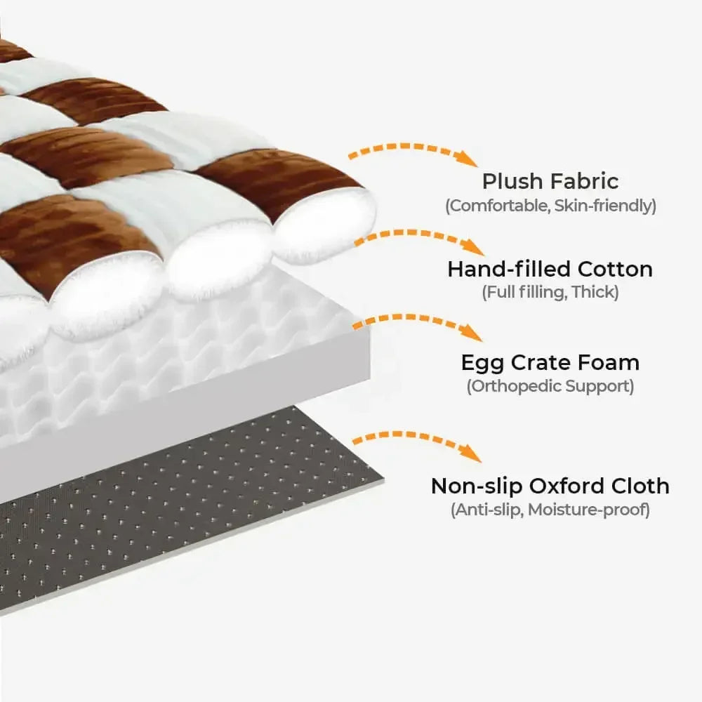 Handmade Plush Dog Bed – Warm Orthopedic Comfort