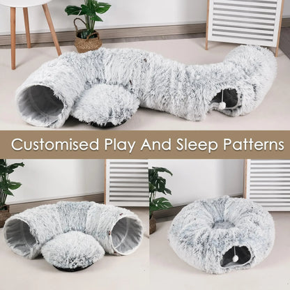 Cat Tunnel Bed – Round Donut Hideaway