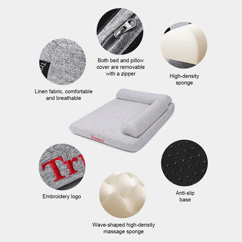 Truelove Orthopedic Pet Bed – Memory Foam with Linen Cover