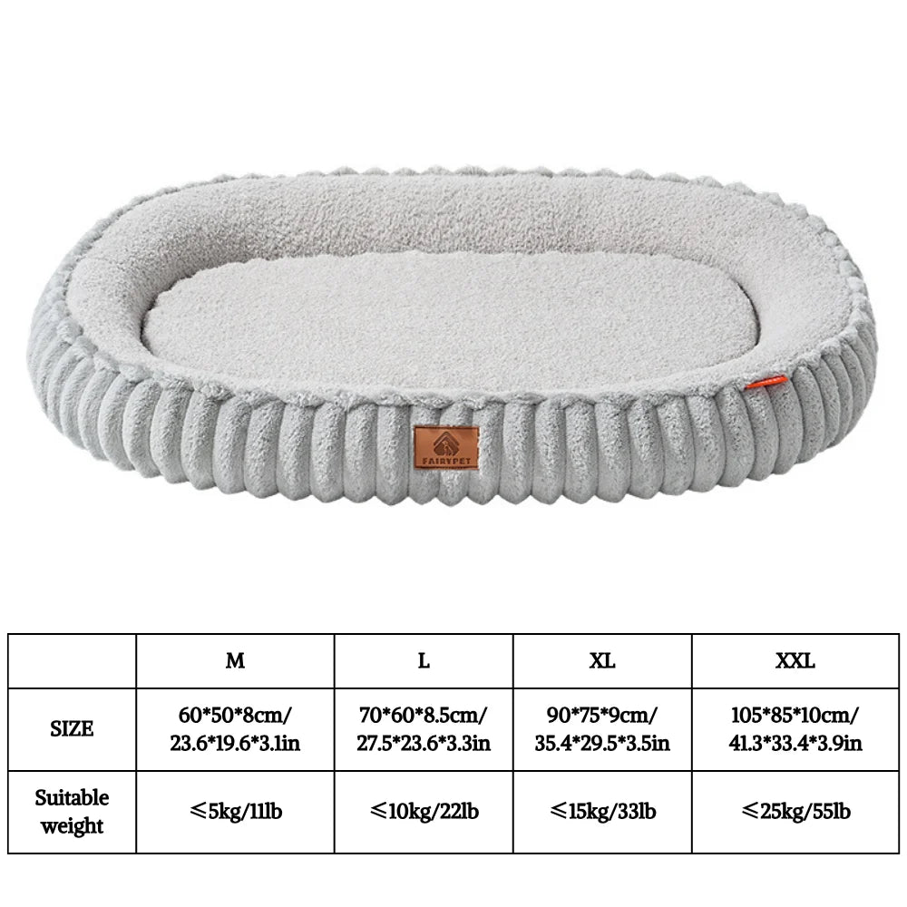 Winter Egg Crate Dog Sofa Bed – Four-Sided Bolster