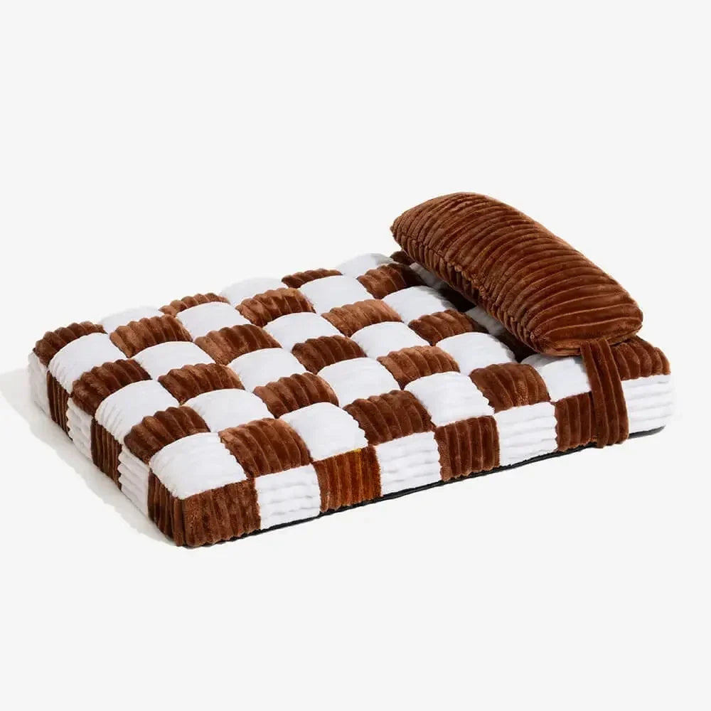 Handmade Plush Dog Bed – Warm Orthopedic Comfort