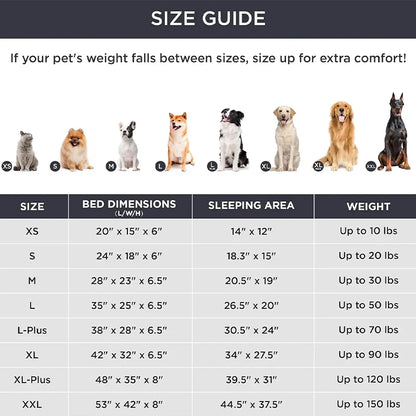 Winter Orthopedic Dog & Cat Bed – Waterproof Washable