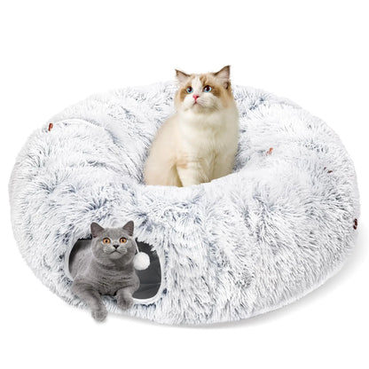 Cat Tunnel Bed – Round Donut Hideaway