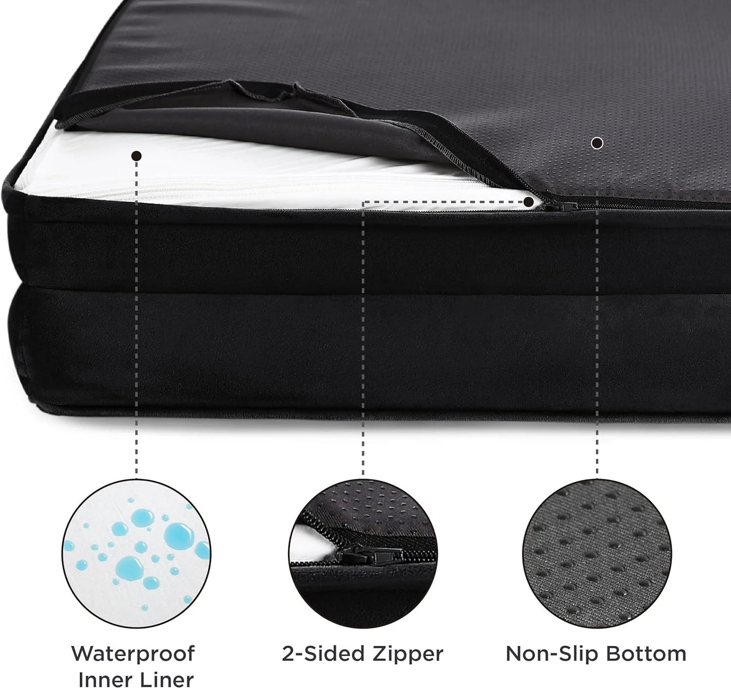 Jumbo Orthopedic Dog Sofa – Waterproof Memory Foam
