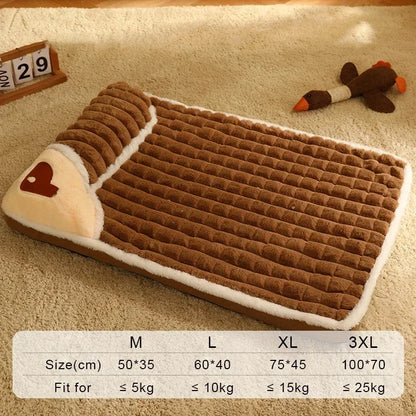 Pet Dog Bed Mat – Detachable Soft House for All Sizes