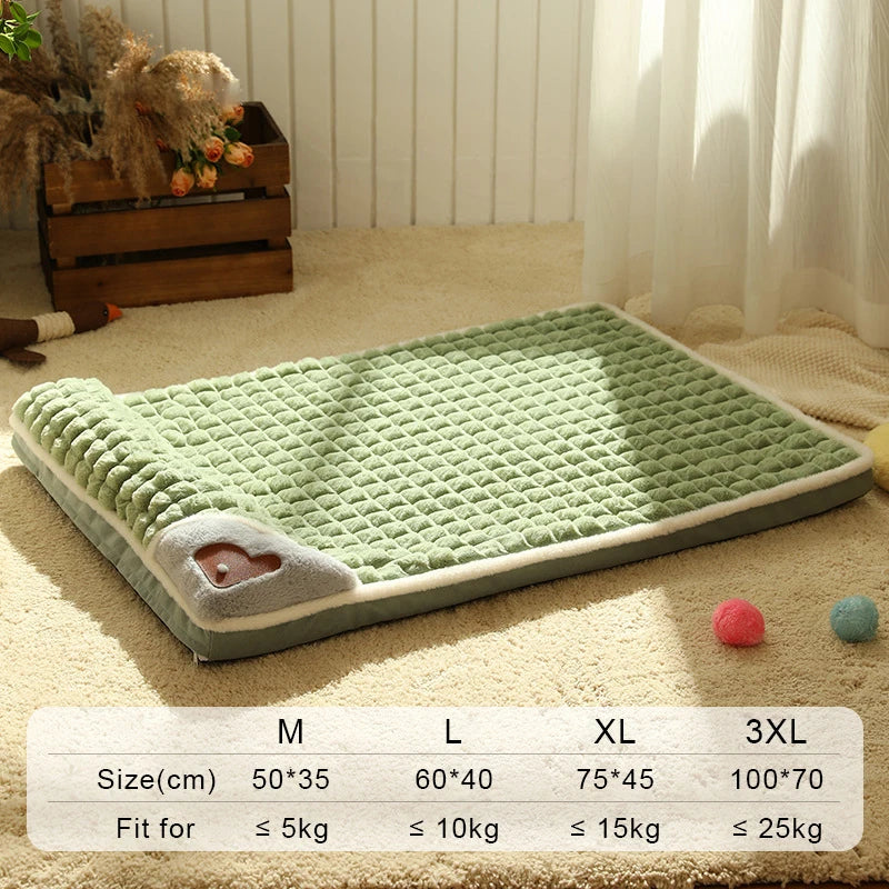 Pet Dog Bed Mat – Detachable Soft House for All Sizes