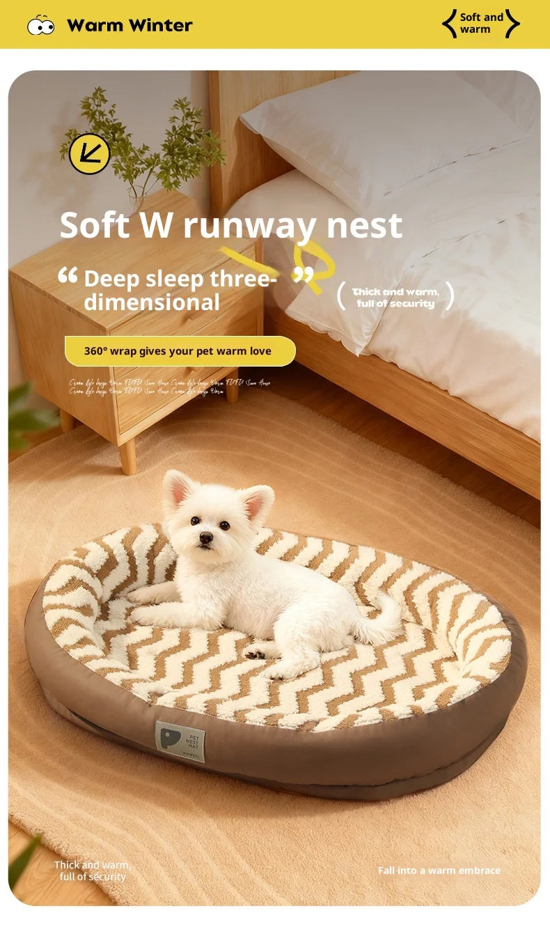 Orthopedic Memory Foam Dog Bed – Waterproof Washable Cover