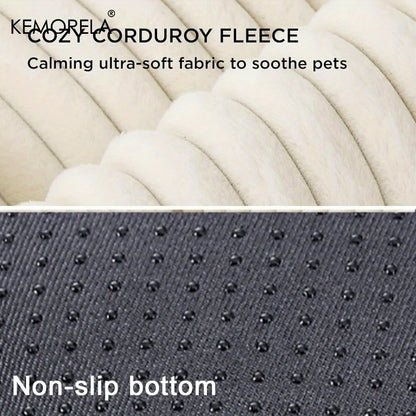 Orthopedic Plush Dog Bed – High-Resilience Foam