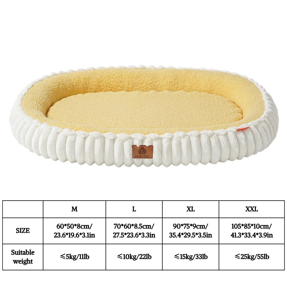 Winter Egg Crate Dog Sofa Bed – Four-Sided Bolster