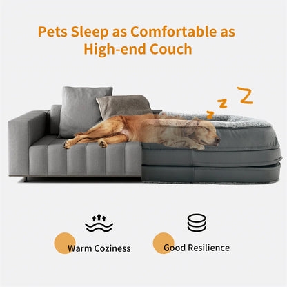 Giant Human-Size Dog Bed – 180cm Foldable Orthopedic