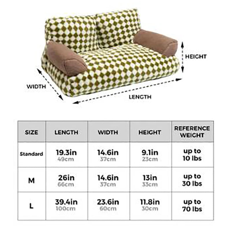 Winter Plush Cat & Dog Bed – Orthopedic Cushion Sofa