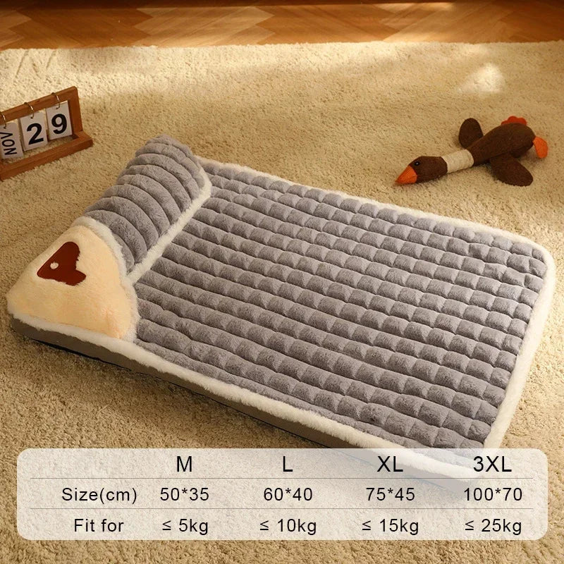 Pet Dog Bed Mat – Detachable Soft House for All Sizes