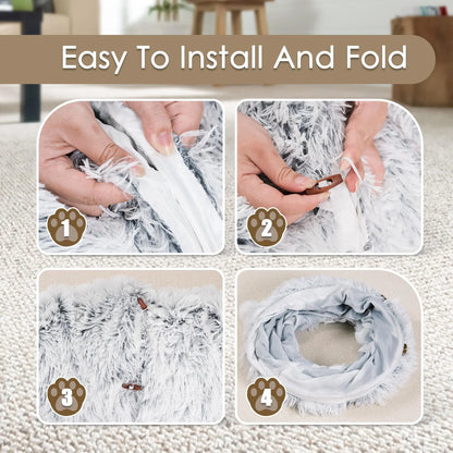 Cat Tunnel Bed – Round Donut Hideaway