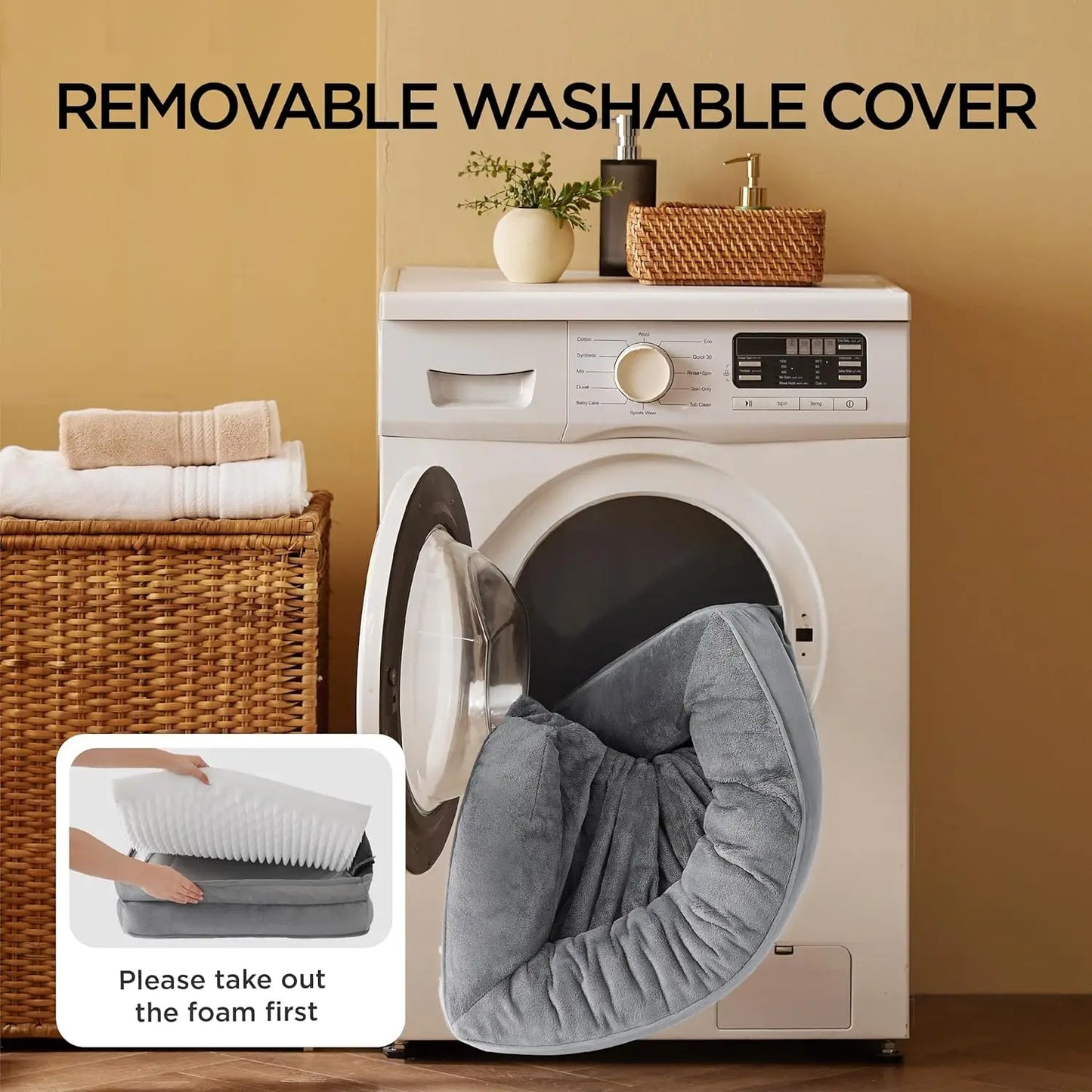Winter Orthopedic Dog & Cat Bed – Waterproof Washable
