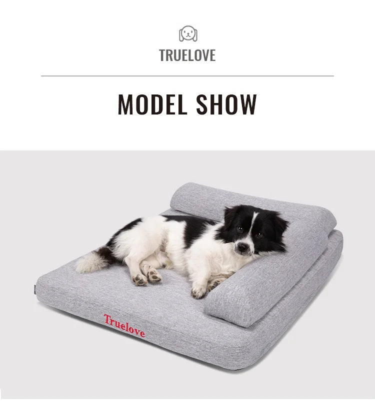Truelove Orthopedic Pet Bed – Memory Foam with Linen Cover