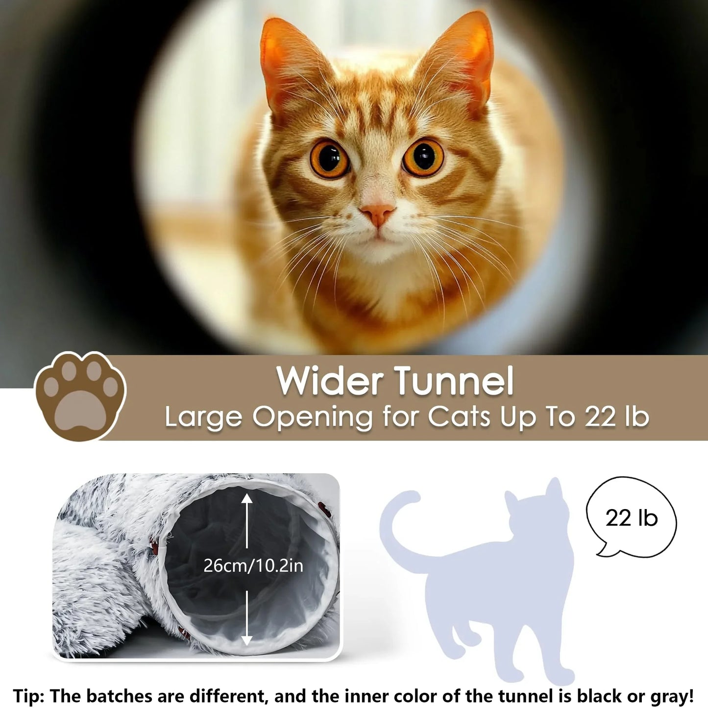 Cat Tunnel Bed – Round Donut Hideaway
